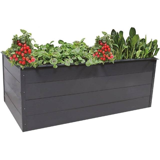 TrendLine Hochbeet Stahl Lech 200 × 100 × 76 cm mit Schneckenkante